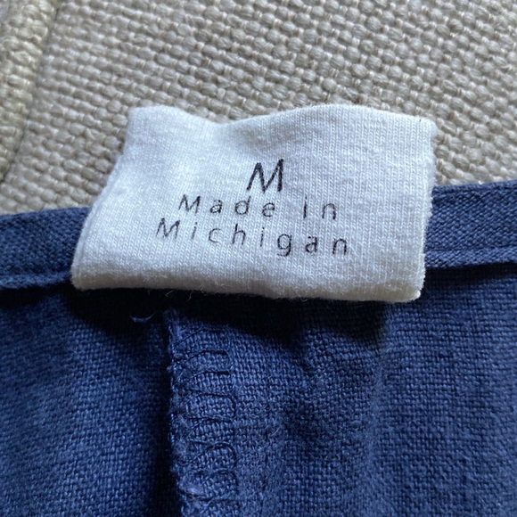 Conscious Clothing linen Surplus Jumpsuit made in US - Picture 7 of 7